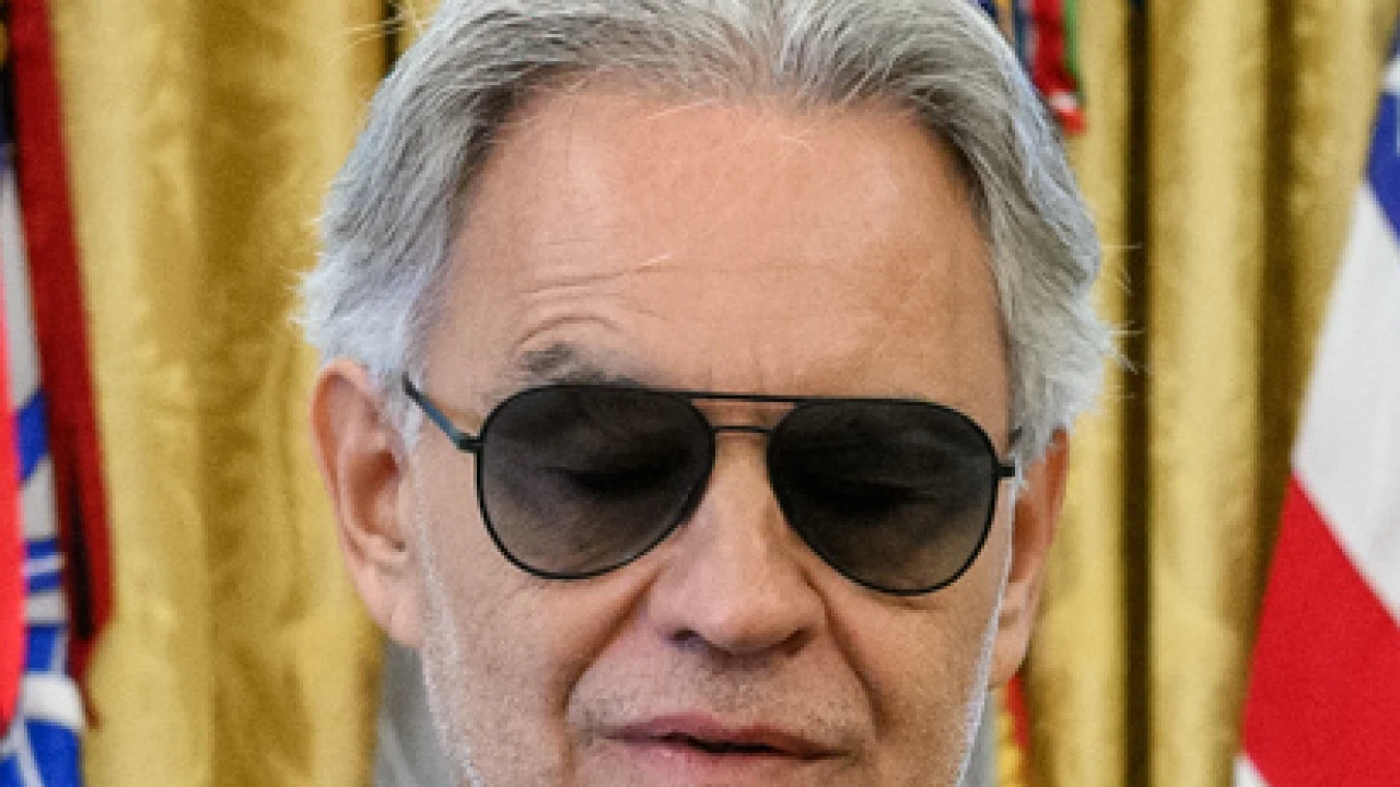 Andrea Bocelli 2026-2027 Tour & Schedule featuring Andrea Bocelli live on stage with stadium crowd
