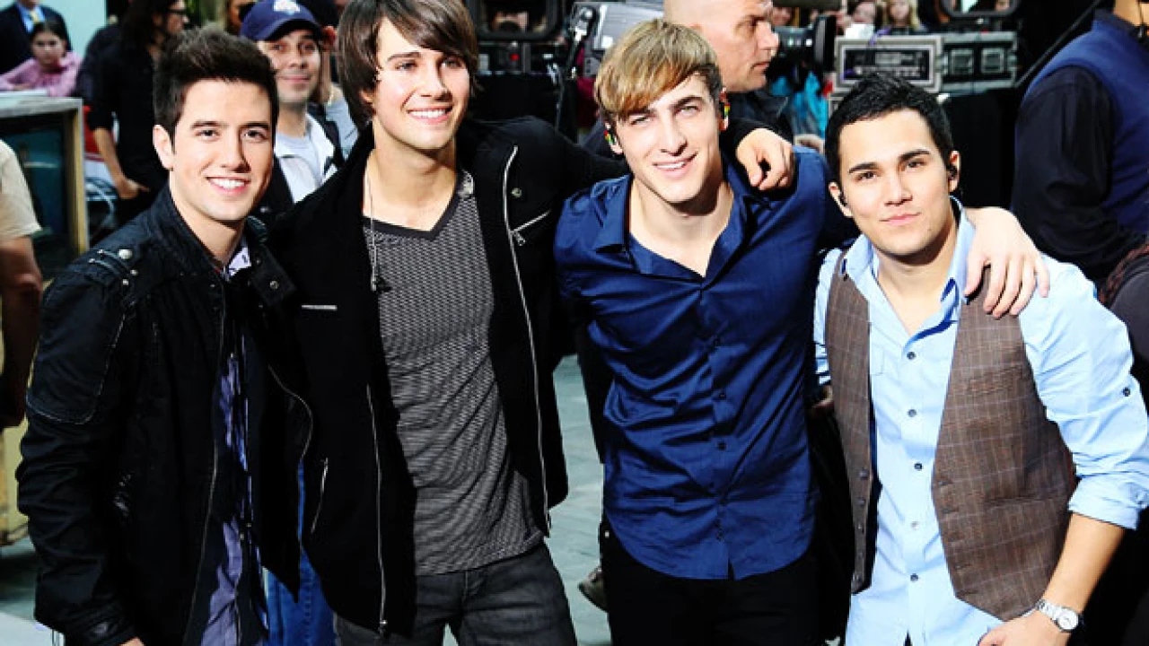 Big Time Rush 2026-2027 Tour & Schedule featuring Big Time Rush live on stage with stadium crowd