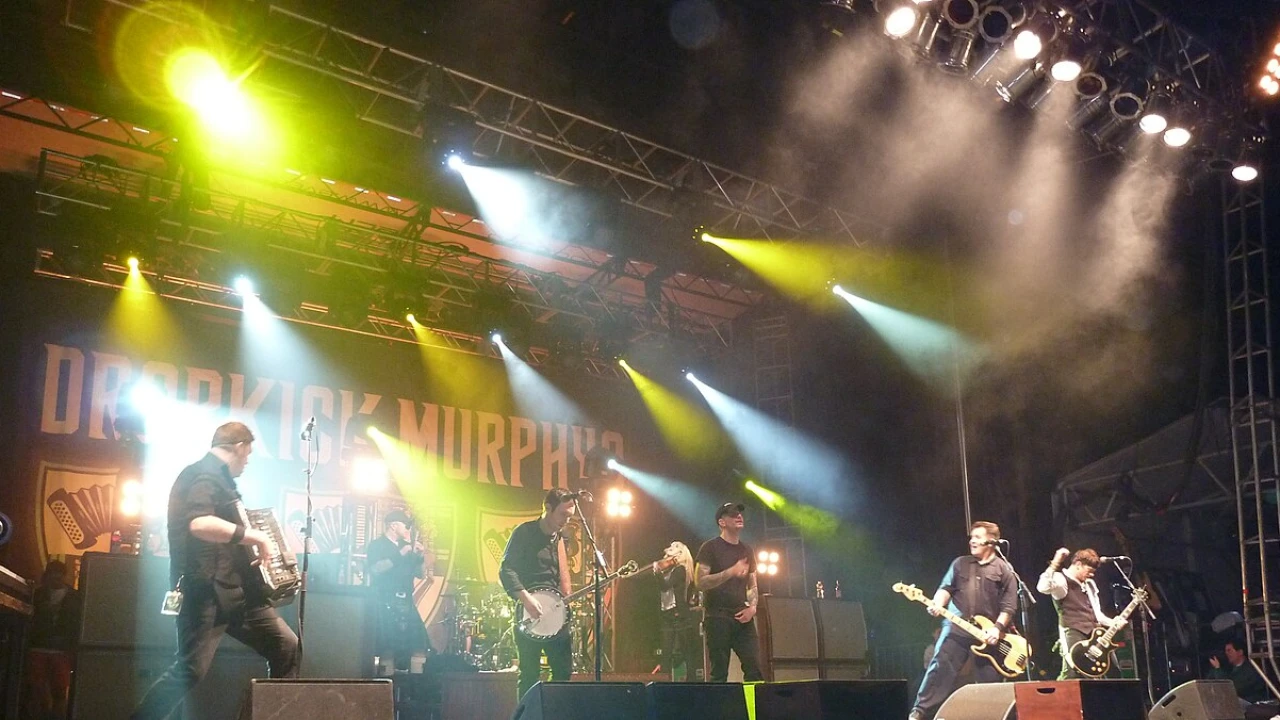 Dropkick Murphys 2026-2027 Tour & Schedule featuring Dropkick Murphys live on stage with stadium crowd