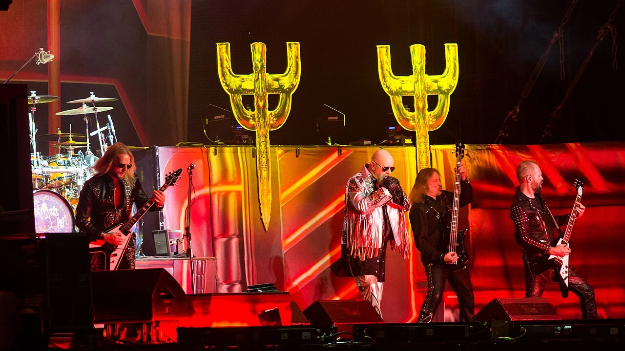 judas priest 2026-2027 Tour & Schedule featuring judas priest live on stage with stadium crowd