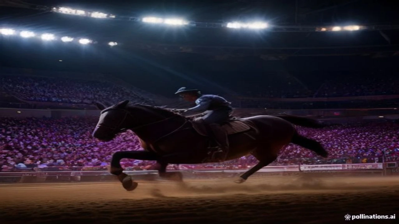 National Finals Rodeo 2026-2027 Tour & Schedule featuring National Finals Rodeo live on stage with stadium crowd